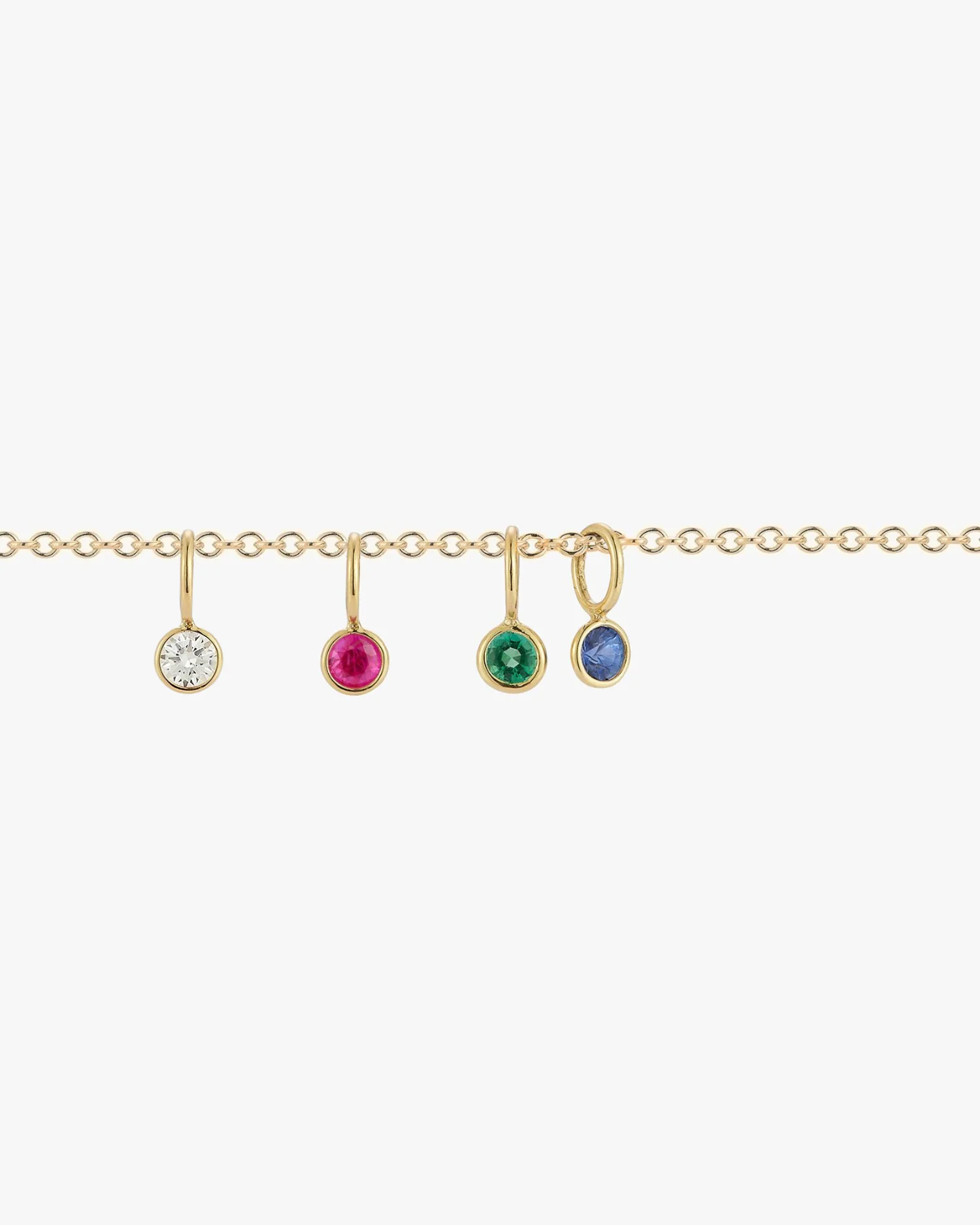 Gemstone Drops in Gold
