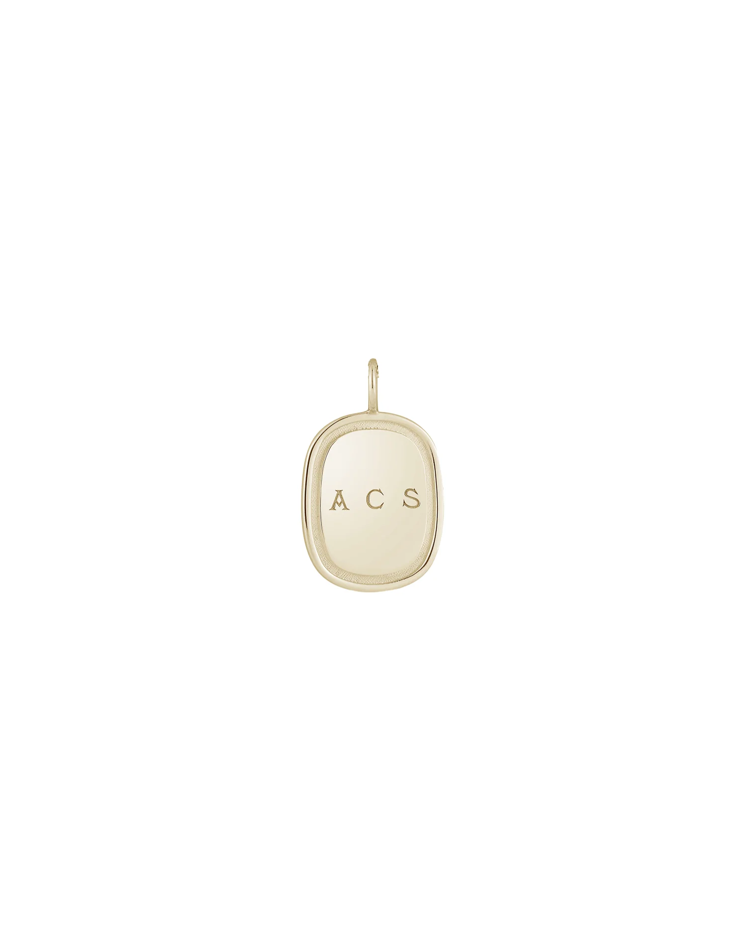 Large Oblong Pendant in Gold - Image 4
