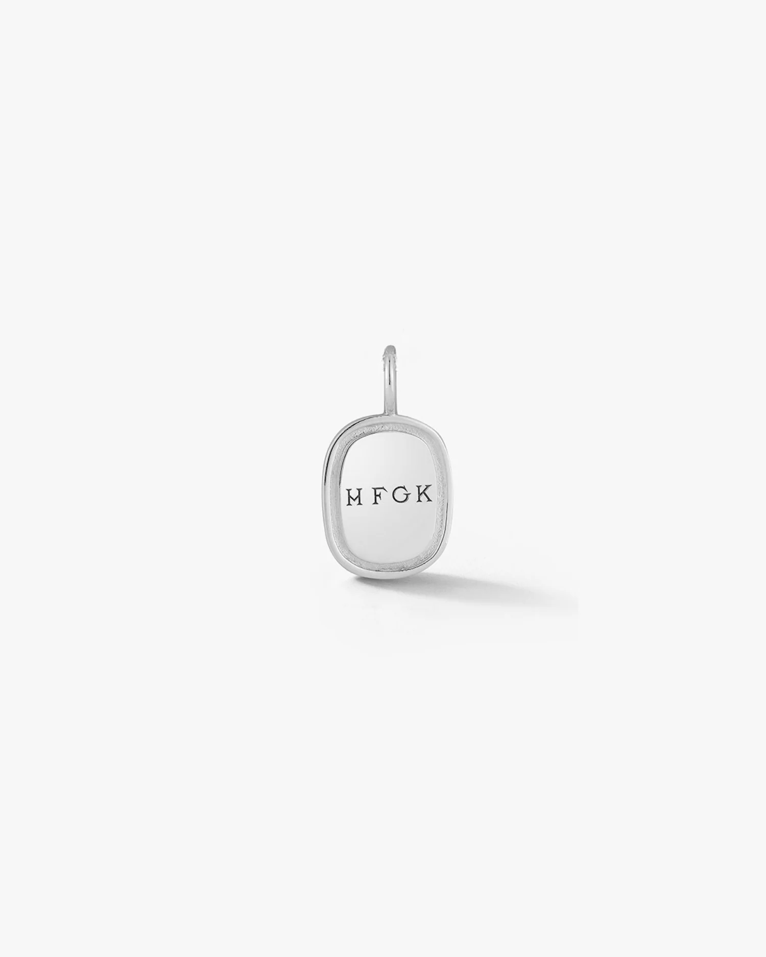 Small Oblong Pendant in Silver - Image 3