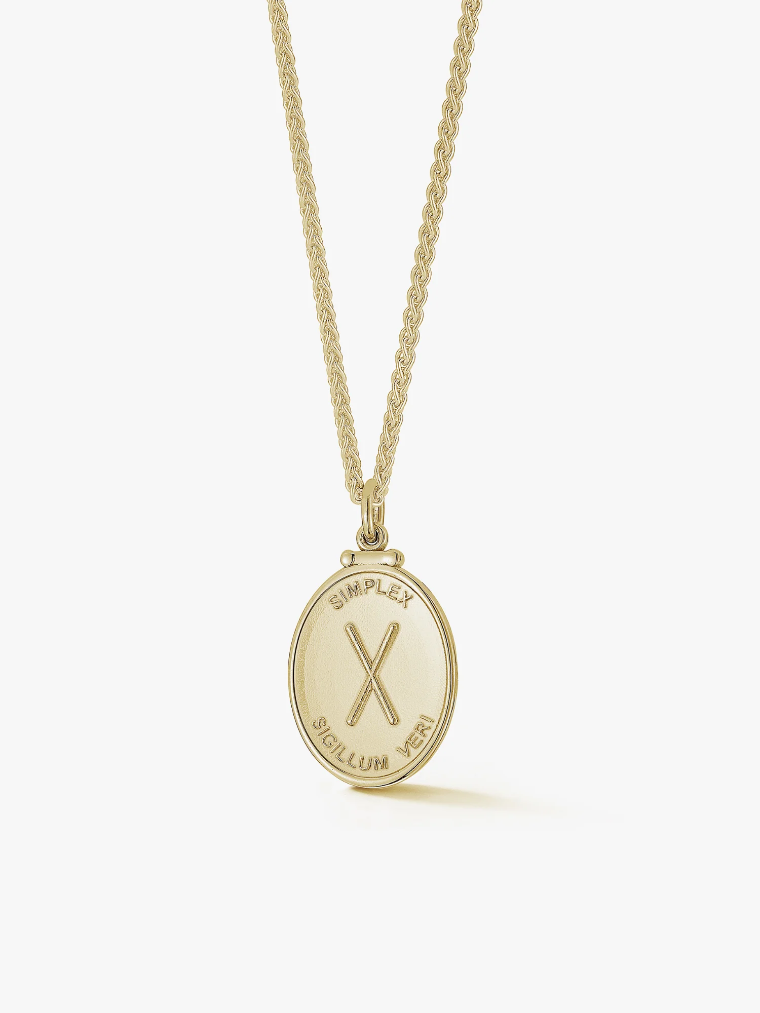 X Medallion in Gold - Image 3