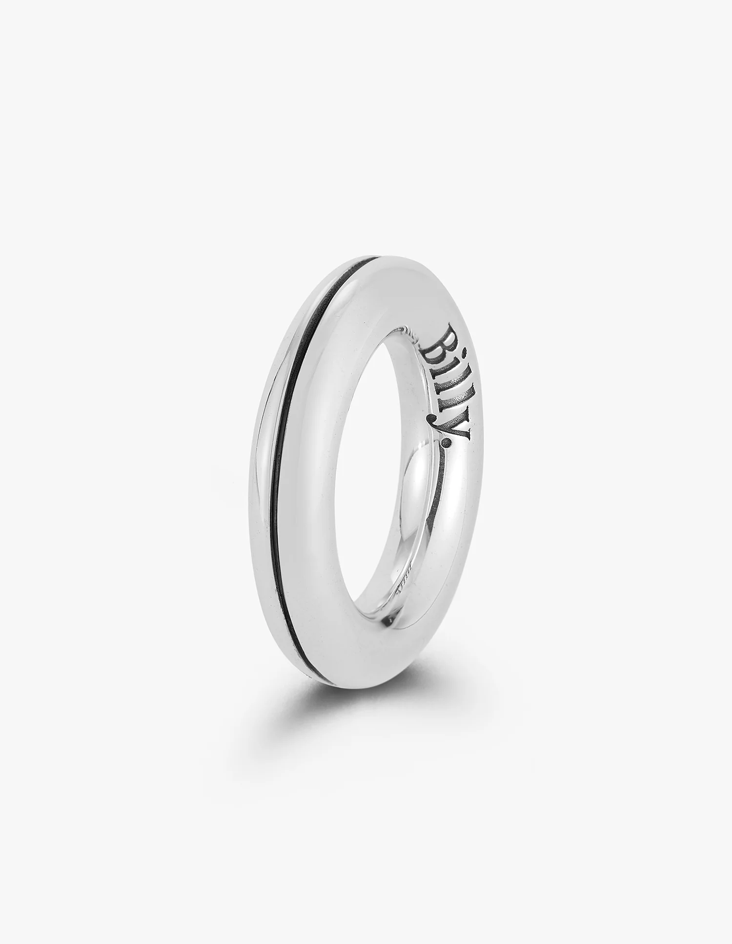 Notched Jumbo Carousel Ring in Silver - Image 2