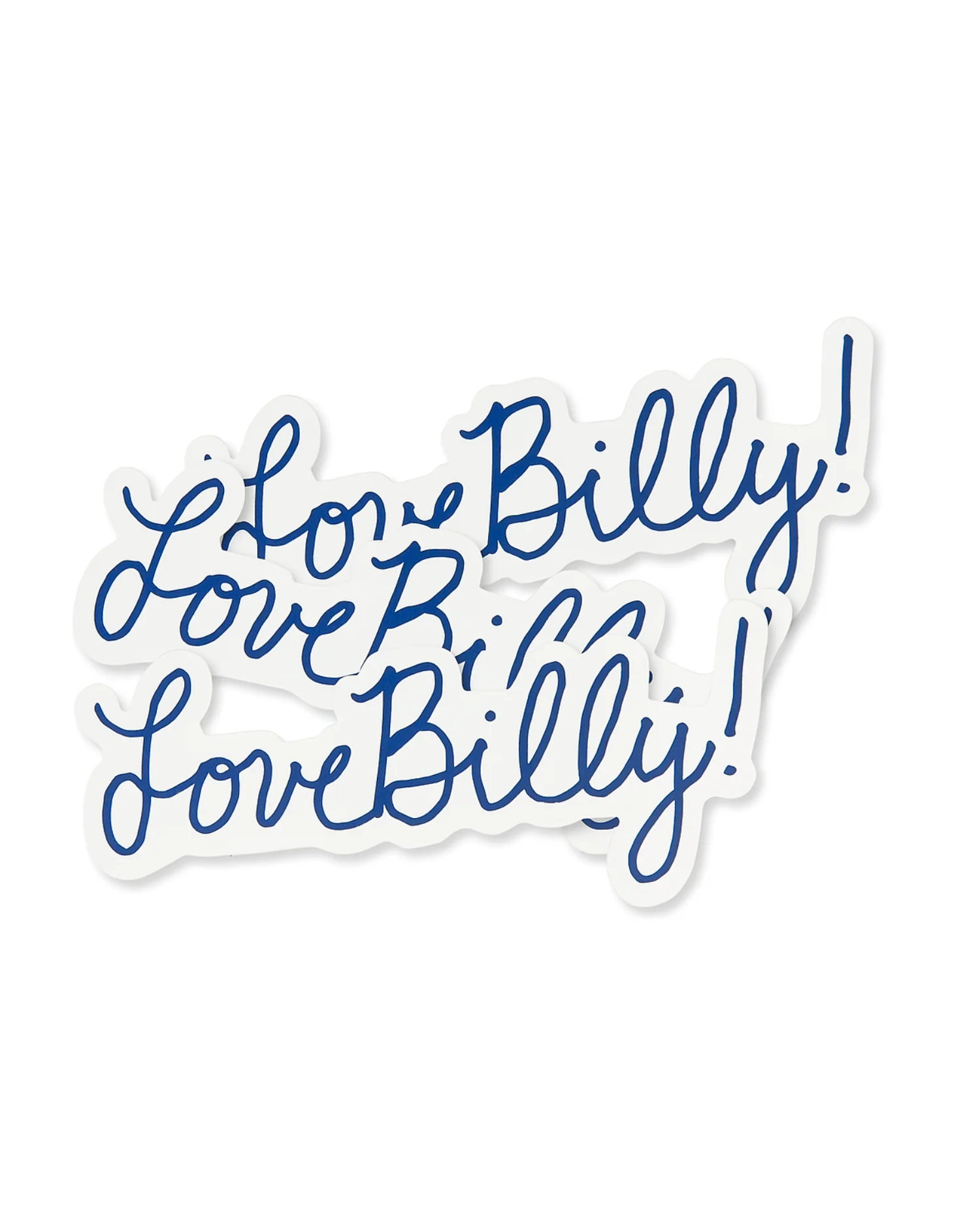 Navy Script Vinyl Stickers | LoveBilly!