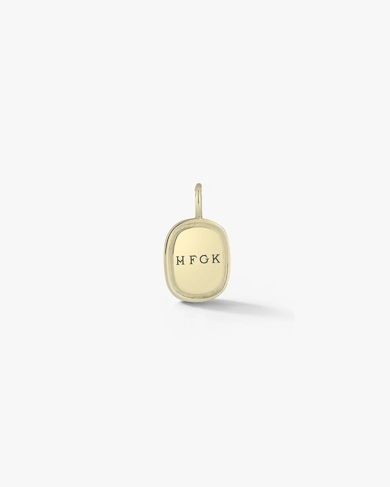 Small Oblong Pendant in Gold - Image 2