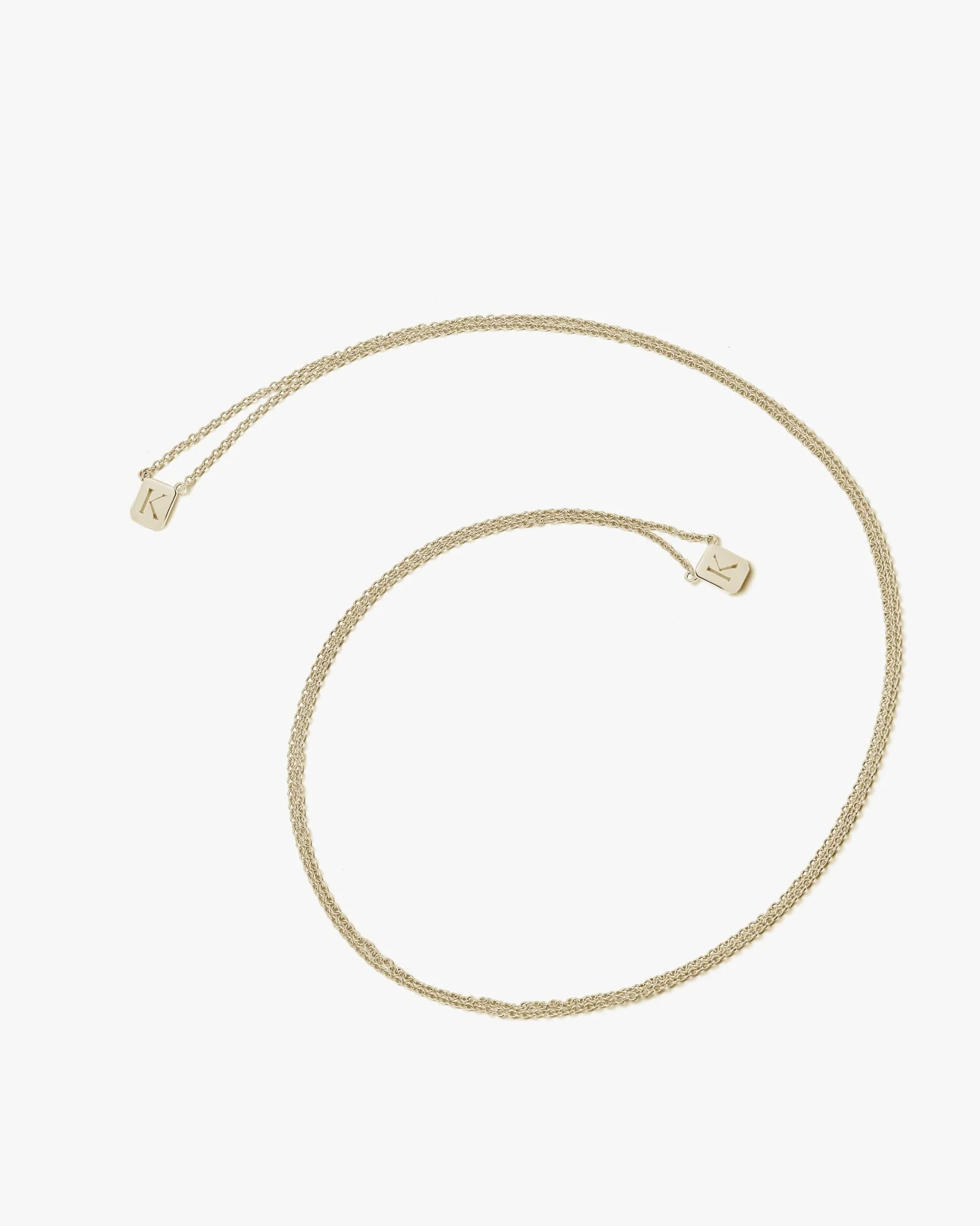 Tiny Custom Tag Necklace in Gold - Image 3