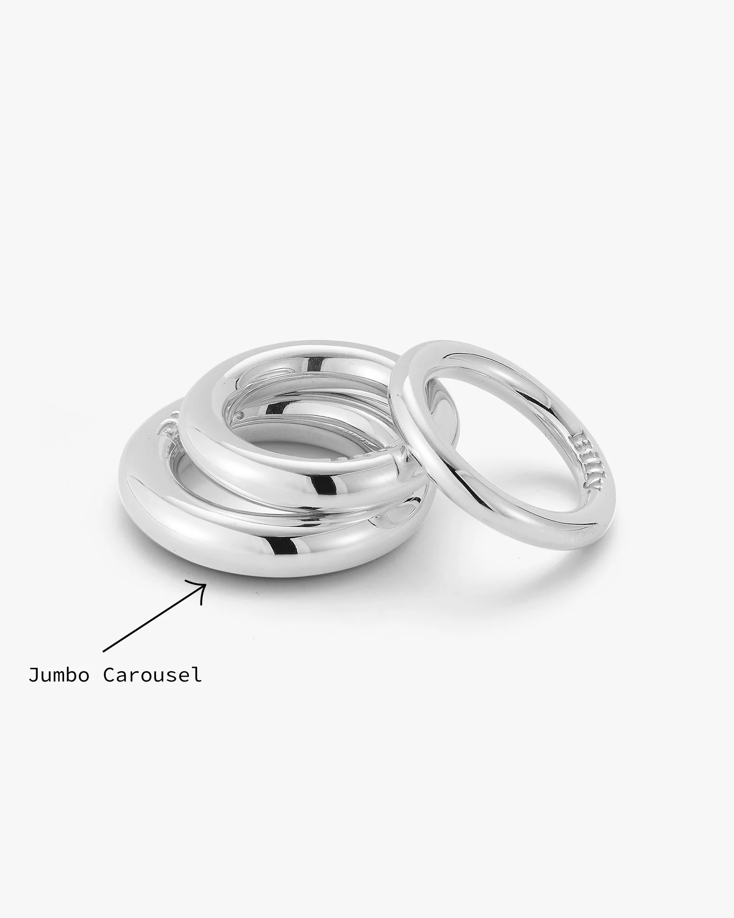 Jumbo Carousel Ring in Silver - Image 3